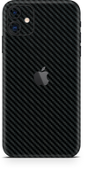 Apple iPhone 11 black carbon fiber SKIN and WRAP. skinz