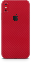 Apple iPhone X red carbon fiber skin and wrap. Skinz
