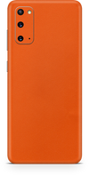 Samsung galaxy s20 true orange phone wrap-skin. skinz Edmonton