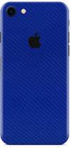 Apple iPhone 8 blue carbon fiber skin and wrap. Skinz