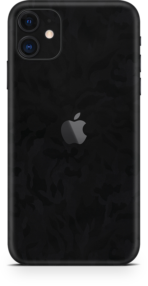 Apple iPhone 11 black camo SKIN and WRAP. skinz