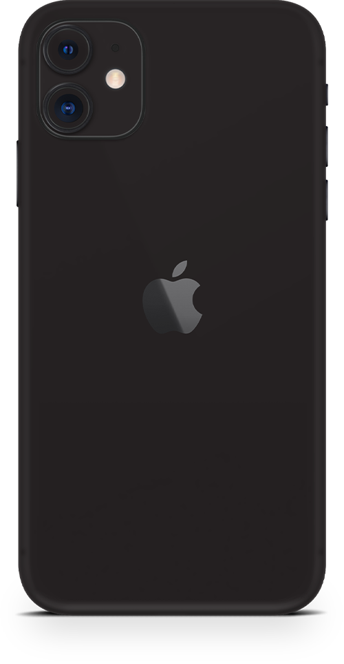 Apple iPhone 11 matte black wrap-skin. SKINZ Edmonton