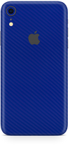 Apple iPhone xr blue carbon fiber skin and wrap. Skinz