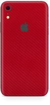 Apple iPhone xr red carbon fiber skin and wrap. Skinz