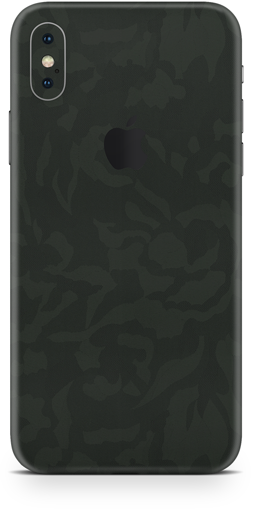 Apple iPhone X max green camo skin and wrap. Skinz