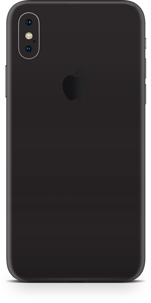 Apple iPhone x max matte black phone wrap-skin. skinz Edmonton