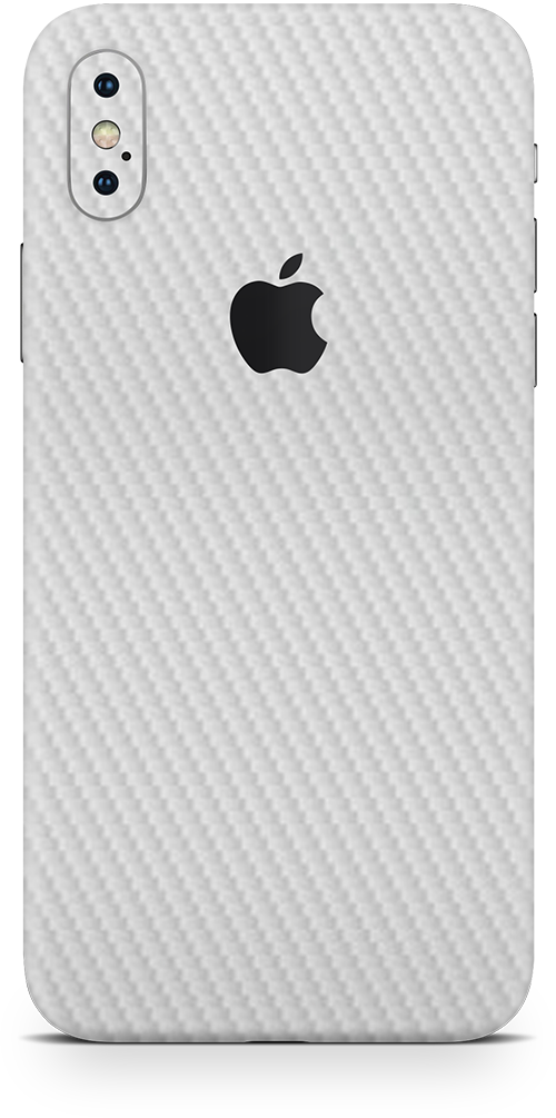 apple iPhone x max white carbon fiber SKIN WRAP. skinz Edmonton