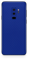 Samsung galaxy s9 plus blue carbon fiber SKIN and WRAP. skinz