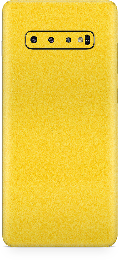 Samsung galaxy s10 true yellow phone wrap-skin. skinz Edmonton