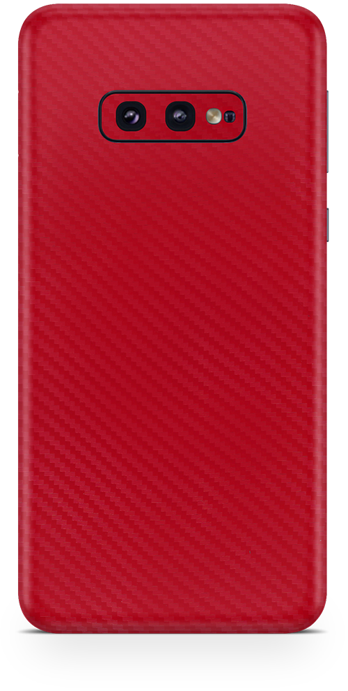 Samsung galaxy s10e red carbon fiber SKIN and WRAP. skinz Edmonton