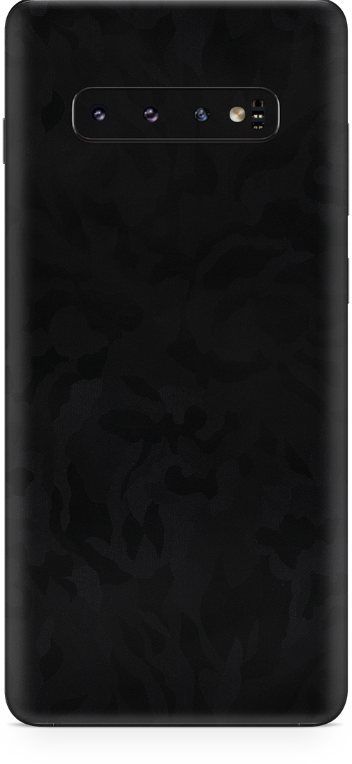 Samsung galaxy s10 plus black camo SKIN and WRAP. skinz Edmonton