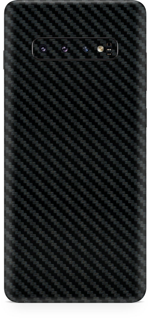 Samsung galaxy s10 plus black carbon fiber SKIN and WRAP. skinz Edmonton