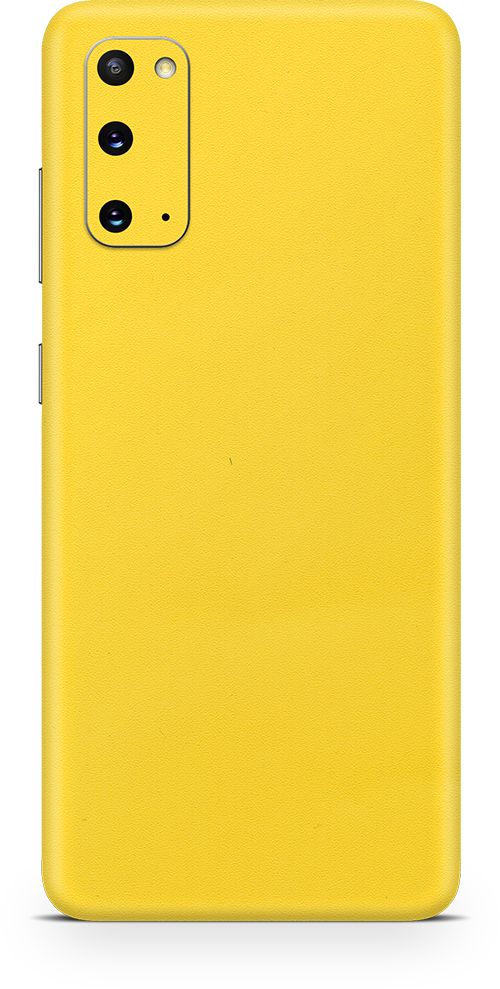 Samsung galaxy s20 true yellow phone wrap-skin. skinz Edmonton