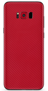 Samsung galaxy s8 red carbon fiber SKIN and WRAP. skinz