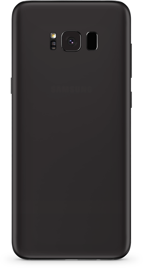 Samsung galaxy s8-s8 plus matte black phone wrap-skin. skinz Edmonton