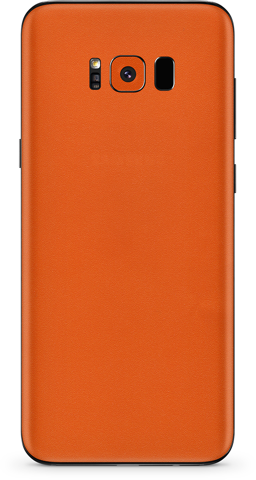 Samsung galaxy s8-s8 plus true orange phone wrap-skin. skinz Edmonton