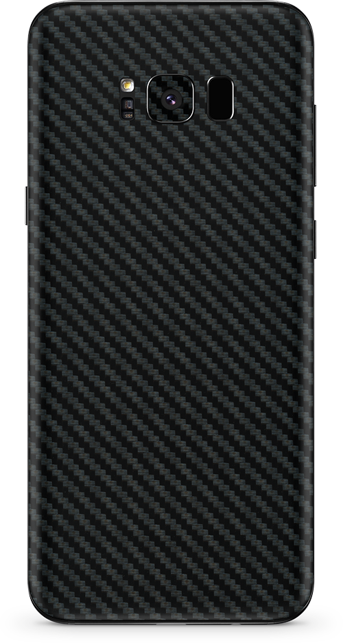 Samsung galaxy s8 plus black carbon fiber SKIN and WRAP. skinz
