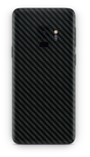 Samsung galaxy s9 black carbon fiber SKIN and WRAP. skinz