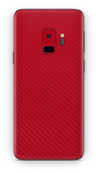 Samsung galaxy s9 red carbon fiber SKIN and WRAP. skinz