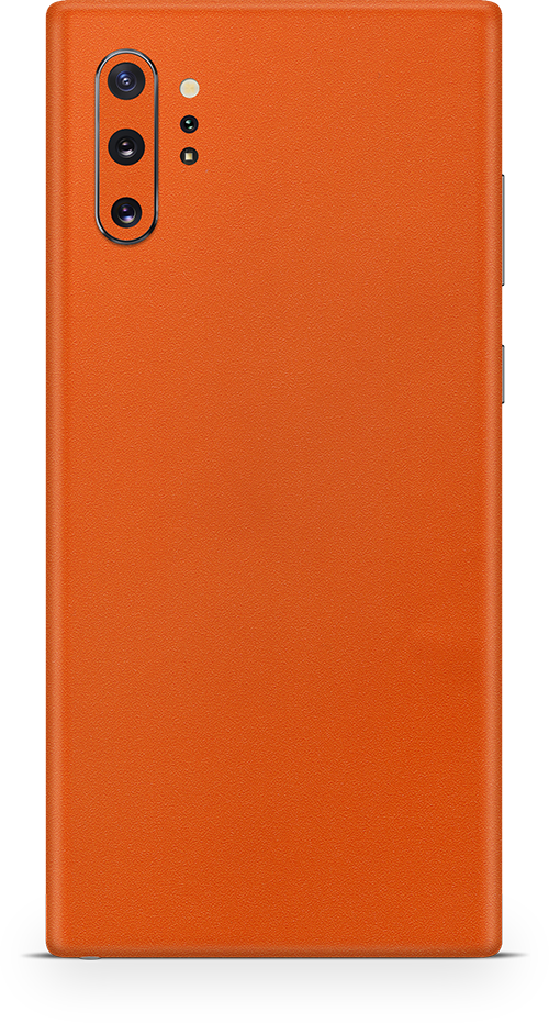 Samsung note 10 plus true orange skin and wrap. Skinz