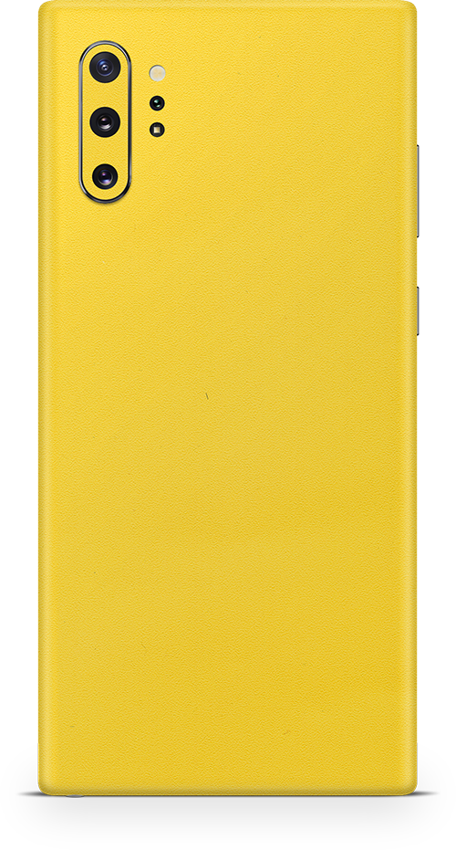 Samsung note 10 plus true yellow skin and wrap. Skinz