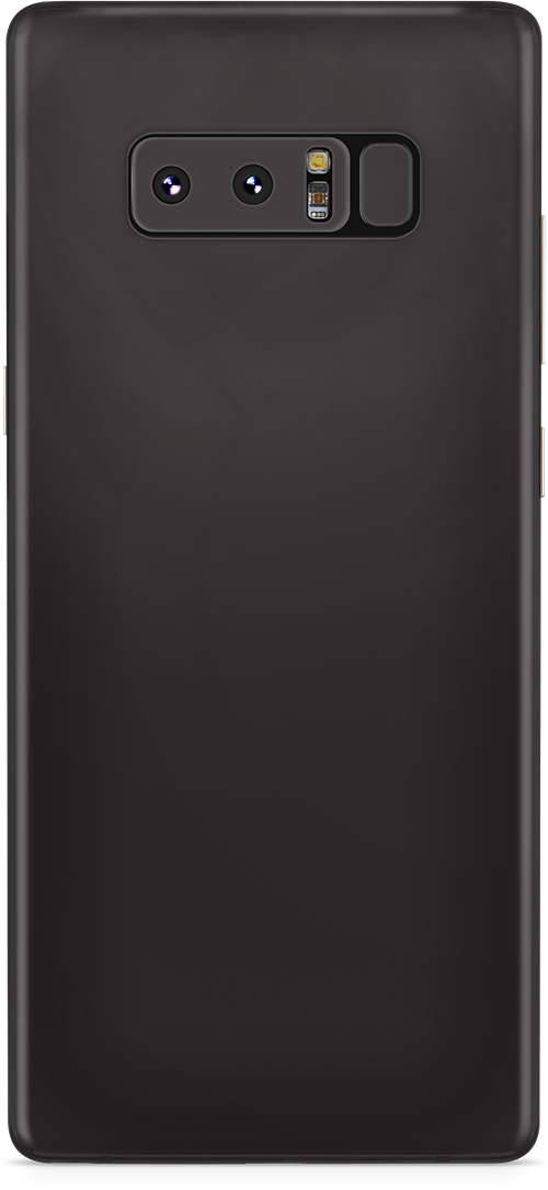 Samsung note 8 matte black skin and wrap. skinz