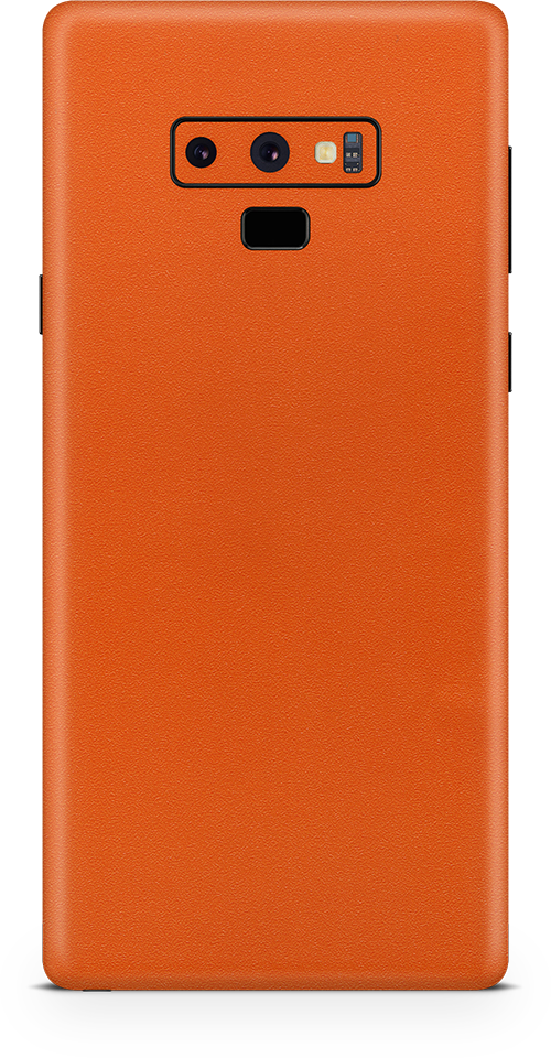 samsung note 9 true orange skin and wrap. Skinz