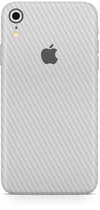 apple iPhone XR white carbon fiber SKIN WRAP. skinz Edmonton