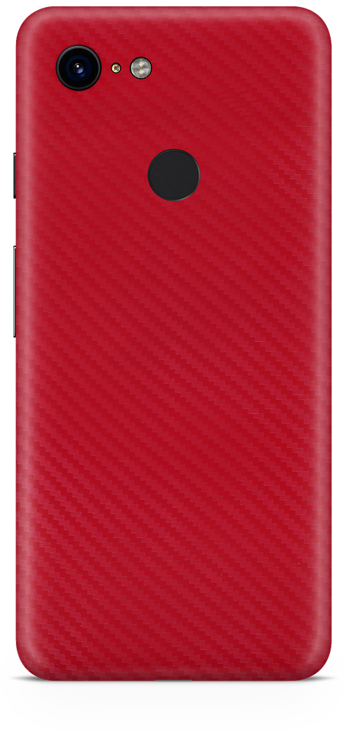 Google pixel 3 red carbon fiber skin and wrap. skinz