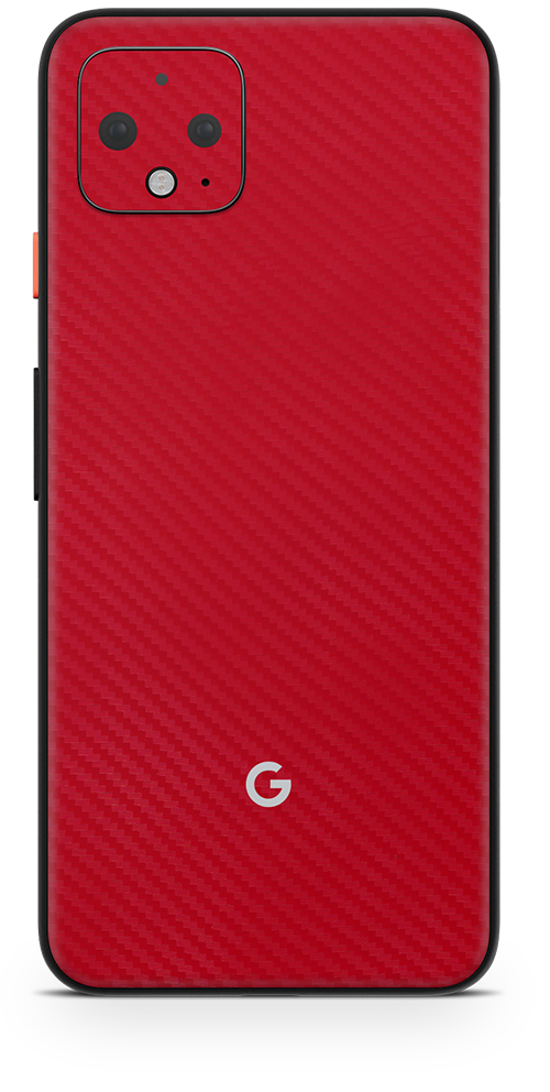 Google pixel 4 red carbon fiber skin and wrap. Skinz
