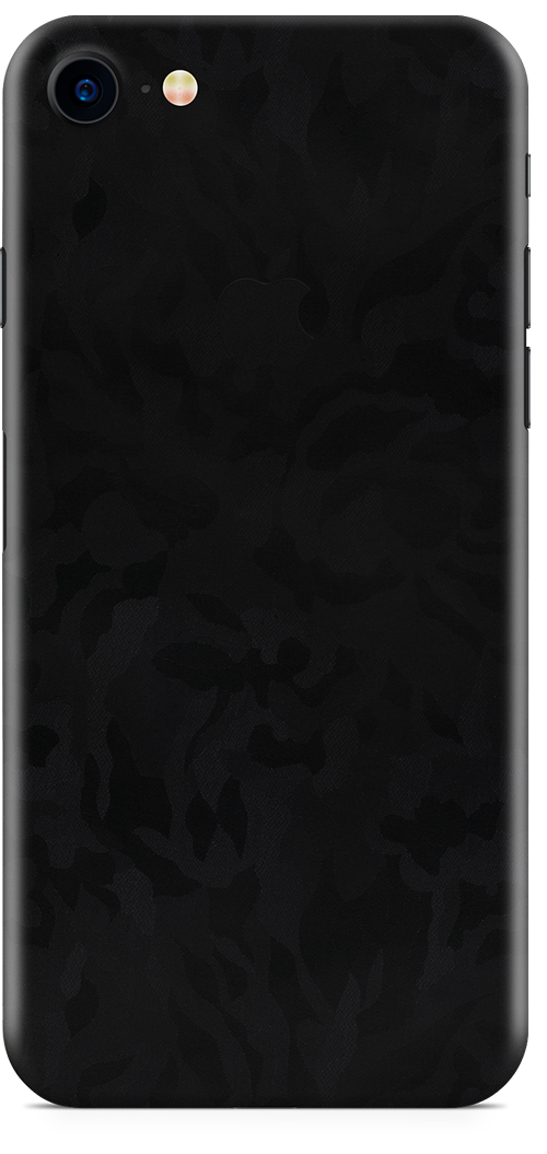 Apple iPhone 7  black camo skin and wrap. Skinz