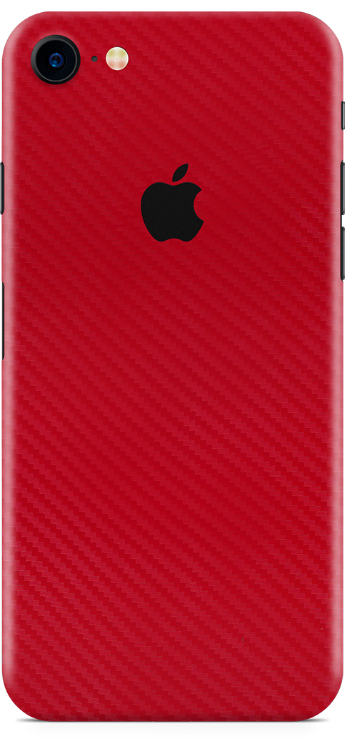 Apple iPhone 7 red carbon fiber skin and wrap. Skinz