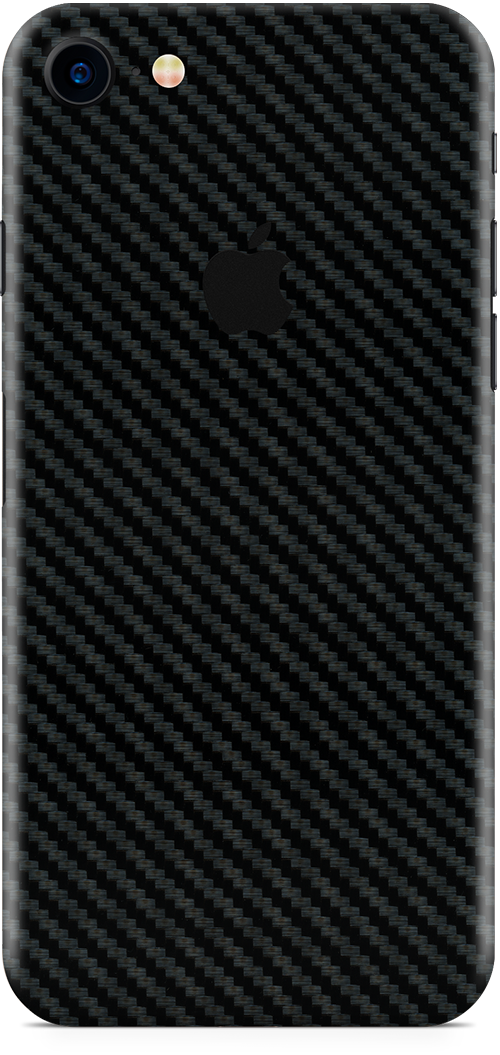 Apple iPhone 8 black carbon fiber skin and wrap. Skinz