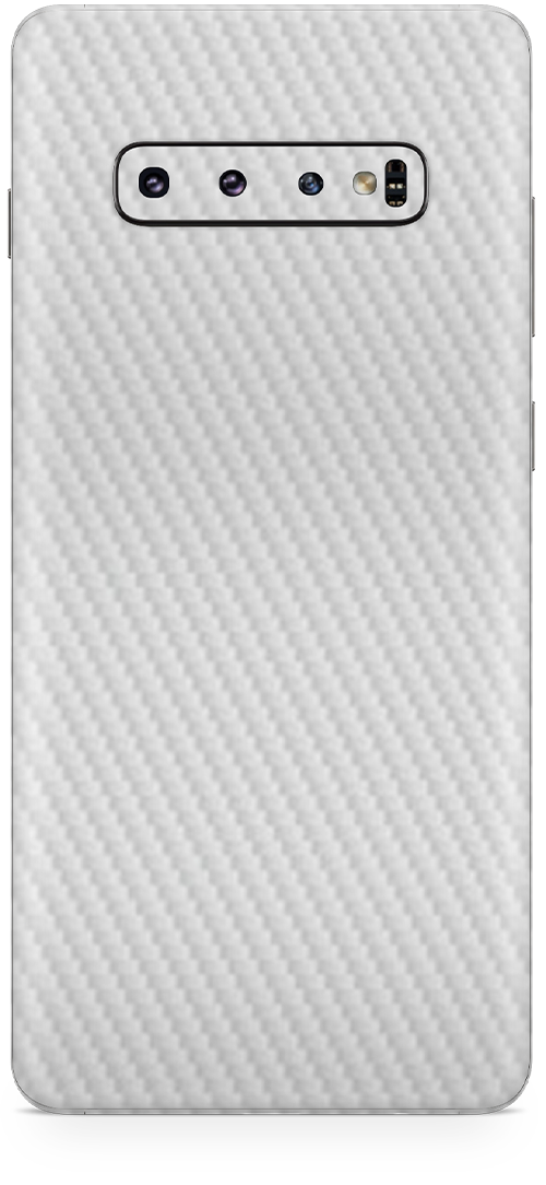 Samsung galaxy s10 plus white carbon SKIN and WRAP. skinz Edmonton