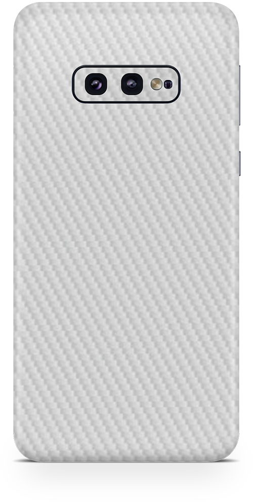 Samsung galaxy s10e white carbon SKIN WRAP. skinz Edmonton