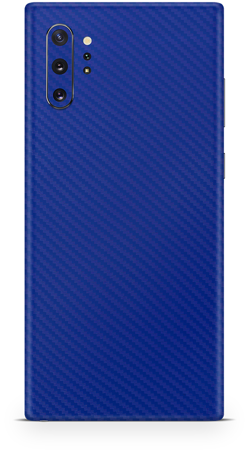Samsung note 10 plus blue carbon fiber skin and wrap. Skinz