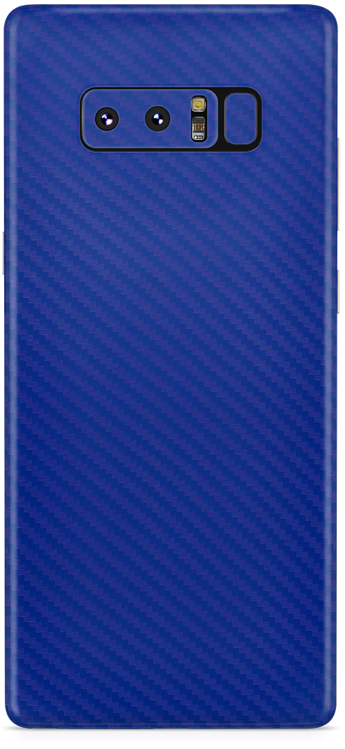 Samsung note 8 blue carbon fiber skin and wrap. skinz
